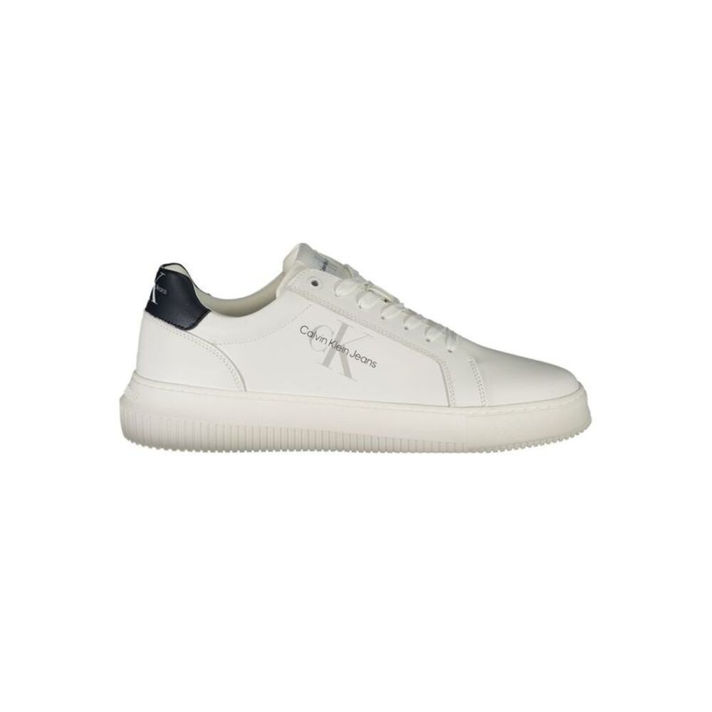 Calvin Klein Bianco Leather Men Men's Sneaker